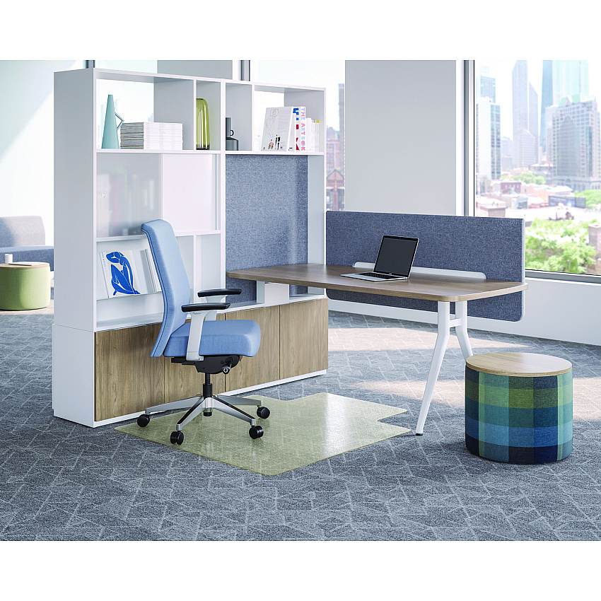 Deflecto Oceanmat Carpet Chair Mat, 36 x 48, Lipped, Clear (CM1K112OCB)
