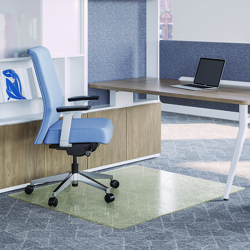 Deflecto Oceanmat Carpet Chair Mat, 36 x 48, Clear (CM1K142OCB)