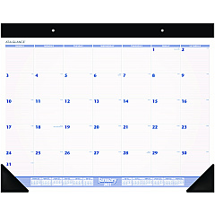 AT-A-GLANCE Desk Pad, 24 x 19, White Sheets, Black Binding, Black Corners, 12-Month (Jan to Dec): 2023 (SW23000)