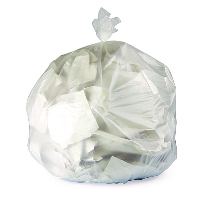 Heritage High-Density Waste Can Liners, 45 gal, 11 mic, 40" x 48", Natural, 250/Carton (Z8048MNR01)