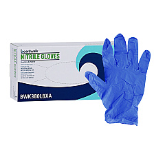 Boardwalk Disposable General-Purpose Nitrile Gloves, Large, Blue, 4 mil, 100/Box (BWK380LBXA)