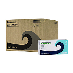 Boardwalk Disposable General-Purpose Powder-Free Nitrile Gloves, Medium, Black, 4.4 mil, 1000/Carton (BWK396MCTA)