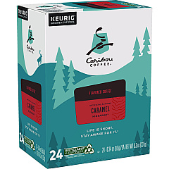 Caribou Coffee Caramel Hideaway K-Cups, Mild Roast, 24/Box (6996)