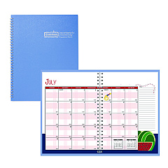 House of Doolittle Seasonal Monthly Planner, Seasonal Artwork, 10 x 7, Light Blue Cover, 12-Month (July to June): 2022 to 2023 (239508)