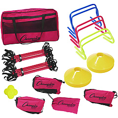 Champion Sports Speed and Agility Kit, with Carry Bag (SAGKIT)
