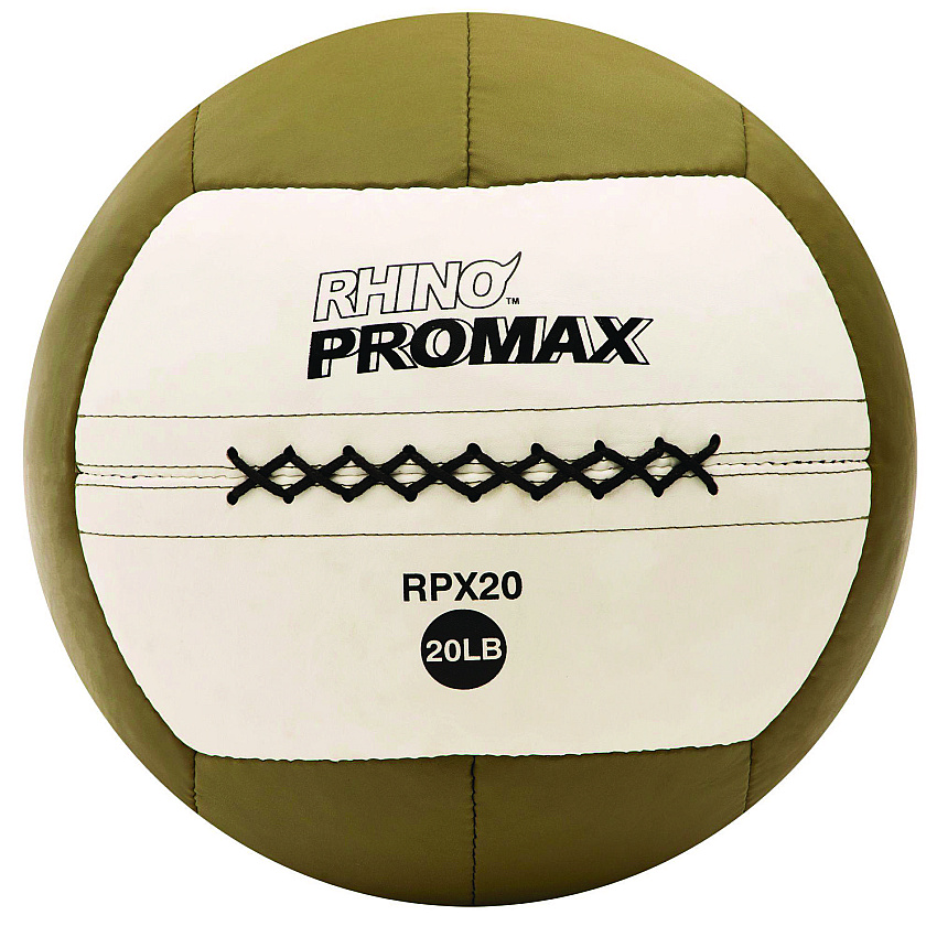 Champion Sports Rhino Promax Medicine Ball, 20 lb, Brown (RPX20)