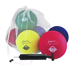 Champion Sports Rhino Soft Playground Ball Set, 7" Diameter, Assorted Colors, 6/Set (RSPG7SET)