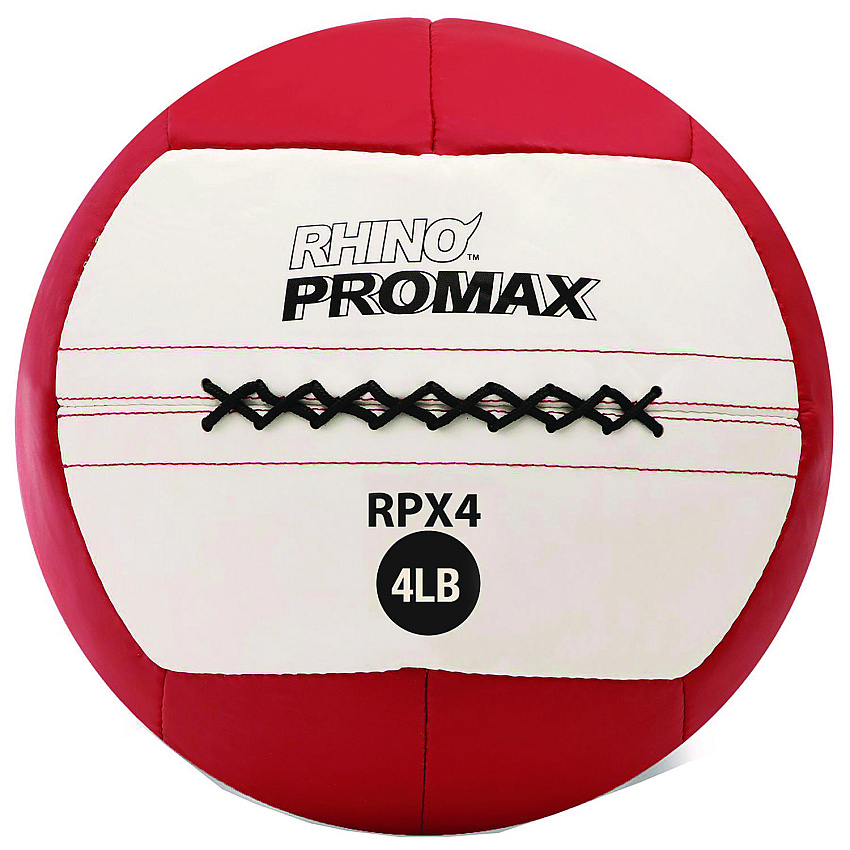 Champion Sports Rhino Promax Medicine Ball, 4 lb, Red (RPX4)