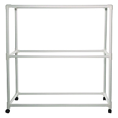 Champion Sports 9 Ball ABS Storage Cart, Plastic, 132 lb Capacity, 19 x 62 x 67, White (FPR1)