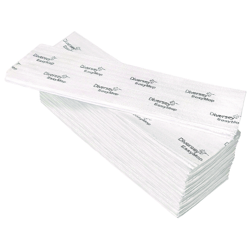 Diversey EasyMop Single-Use Microfiber Mop, 16 x 5.3, 10/Carton (D1232213)
