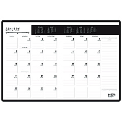 House of Doolittle 100% Recycled Deco Days Monthly Planner, 11 x 8.5, Black/Gold Cover, 12-Month (Jan to Dec): 2025 (29102)