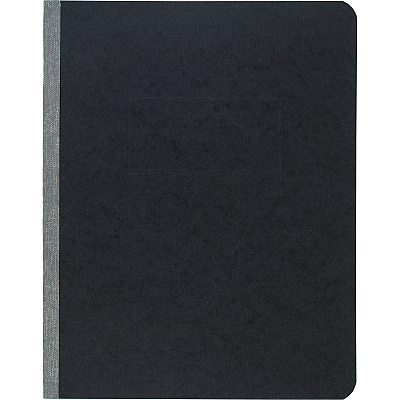 ACCO Pressboard Report Cover with Tyvek Reinforced Hinge, Two-Piece Prong Fastener, 3" Capacity, 8.5 x 11, Black/Black (25971)