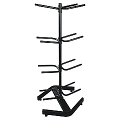 Champion Sports U-Ring Double Medicine Ball Tree, 28" x 28" x 60", Black (DTM1)