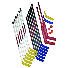 Champion Sports Indoor ABS Floor Hockey Set, 2 Pucks, 14 Sticks (HS47SET)