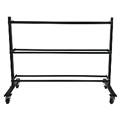 Champion Sports RPX Medicine Ball Rack, Metal, 220 lb Capacity, 18.5 x 62 x 45, Black (RPXRACK)