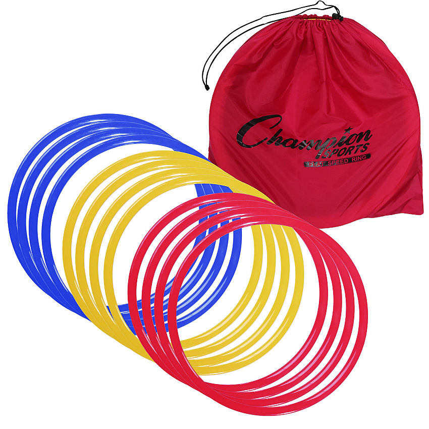 Champion Sports Speed Ring Set, 12 Rings (SRG12)