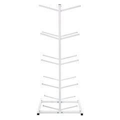 Champion Sports Double Medicine Ball Tree, 12" x 23" x 51", White (MBR2)