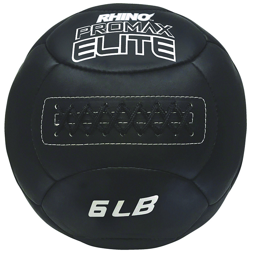 Champion Sports Rhino Promax Elite Medicine Ball, 6 lb, Black (PRX6)