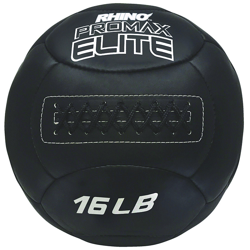 Champion Sports Rhino Promax Elite Medicine Ball, 16 lb, Black (PRX16)