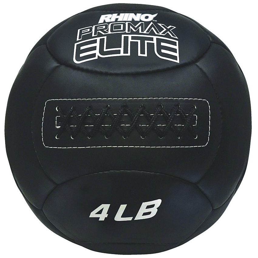 Champion Sports Rhino Promax Elite Medicine Ball, 4 lb, Black (PRX4)