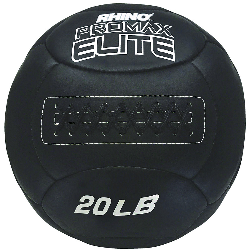Champion Sports Rhino Promax Elite Medicine Ball, 20 lb, Black (PRX20)