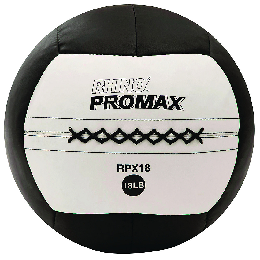 Champion Sports Rhino Promax Medicine Ball, 18 lb, Black (RPX18)