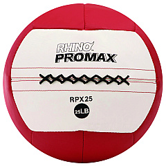 Champion Sports Rhino Promax Medicine Ball, 25 lb, Red (RPX25)