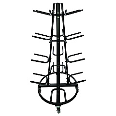 Champion Sports Round Medicine Ball Tree, 31" x 31" x 66.5", Black (RTM1)