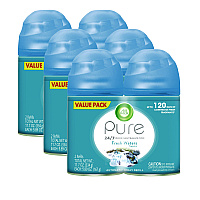 Air Wick Freshmatic Ultra Spray Refill, Fresh Waters, 5.89 oz Aerosol Spray, 2/Pack 3 Packs/Carton (82093CT)