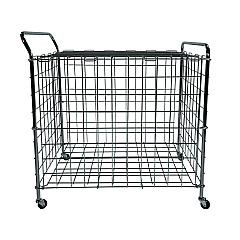Champion Sports Portable Lockable Ball Locker, Metal, 176 lb Capacity, 24 x 39 x 40, Chrome (BLX)