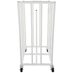 Champion Sports Deluxe Vertical Ball Cage, Fits Approximately 20 Balls, Metal, 20" x 20" x 48", White (20BC)