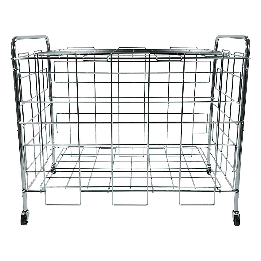Champion Sports Portable Ball Locker, Metal, 176 lb Capacity, 24 x 41 x 36, Chrome (BCX)