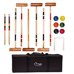 Champion Sports Deluxe Croquet Tournament Set, with Carry Bag (CRQSET)