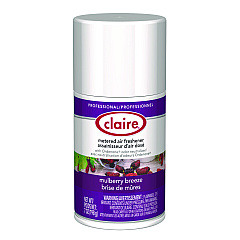 Claire Metered Air Freshener, Mulberry Scent, 7 oz Aerosol Spray, 12/Carton (106)