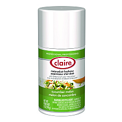 Claire Metered Air Freshener, Cucumber Melon Scent, 7 oz Aerosol Spray, 12/Carton (109)