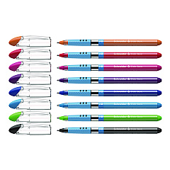 Schneider Slider Ballpoint Pen, Stick, Extra-Bold 1.4 mm, Assorted Ink and Barrel Colors, 8/Pack (151298)
