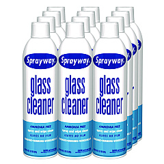 Glass Cleaner, 19 Oz Aerosol Spray, 12/carton