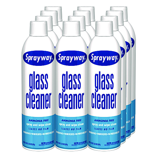 Glass Cleaner, 19 Oz Aerosol Spray, 12/carton