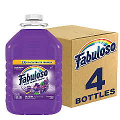 Fabuloso Multi-use Cleaner, Lavender Scent, 1 gal Bottle, 4/Carton (53058)