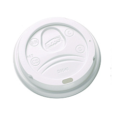 Dixie Sip-Through Dome Hot Drink Lids, Fits 10 oz Cups, White, 100/Pack, 10 Packs/Carton (DL9540CT)