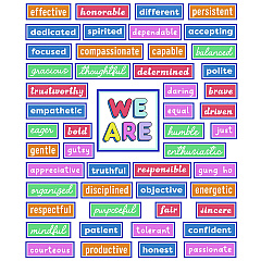 Carson-Dellosa Motivational Bulletin Board Sets, We Stick Together Motivational, 52 Pieces (110590)