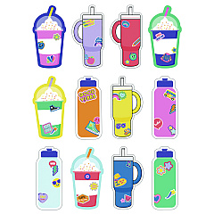 Carson-Dellosa Assorted Colorful Cut-Outs, We Stick Together Cups and Water Bottles, 36 Pieces (120651)