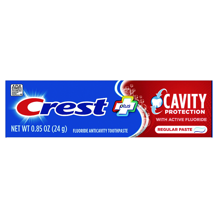 Crest Cavity Protection Toothpaste, Personal Size, 0.85 oz Tube, 240/Carton (09596)