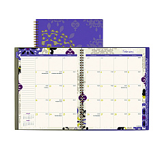 Cambridge Vienna Weekly/Monthly Appointment Book, Vienna Geometric Artwork, 11 x 8.5, Purple/Tan Cover, 12-Month (Jan to Dec): 2023 (122905)