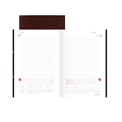 AT-A-GLANCE One-Day-Per-Page Planning Notebook, 9 x 6, Dark Brown/Orange Cover, 12-Month (Jan to Dec): 2023 (70620130)