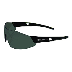 Smith &amp; Wesson 44 Magnum Safety Glasses, Black Frame, Black Lens, 12/Box (23453)