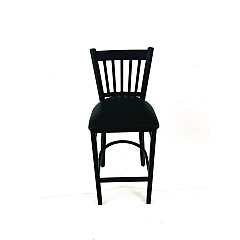 JMC Furniture Cobra Series Barstool, Supports Up to 300 lb, 28.5" Seat Height, Black Seat, Black Back, Black Base (CBBVSBLK)