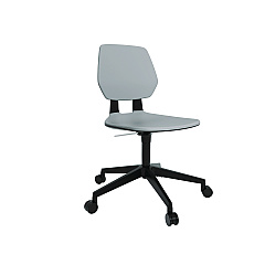 Safco Commute Task Chair, Supports Up to 275 lbs, 18.25" to 22.25" Seat Height, Gray Seat, Gray Back, Black Base (7825GR)