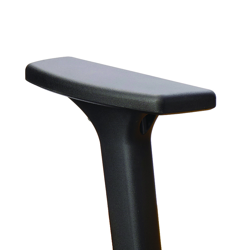 Safco Commute Chair T-Bar Arm Set, Black, 2/Set (7829BL)