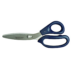 Westcott Power Pivot Shears, 8" Long, 3.5" Cut Length, Straight Blue Handle (00454)